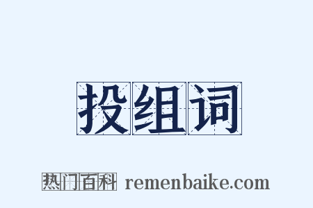 投组词是什么意思的图片